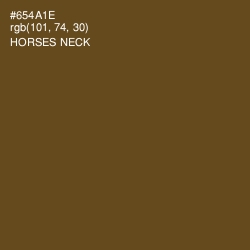#654A1E - Horses Neck Color Image